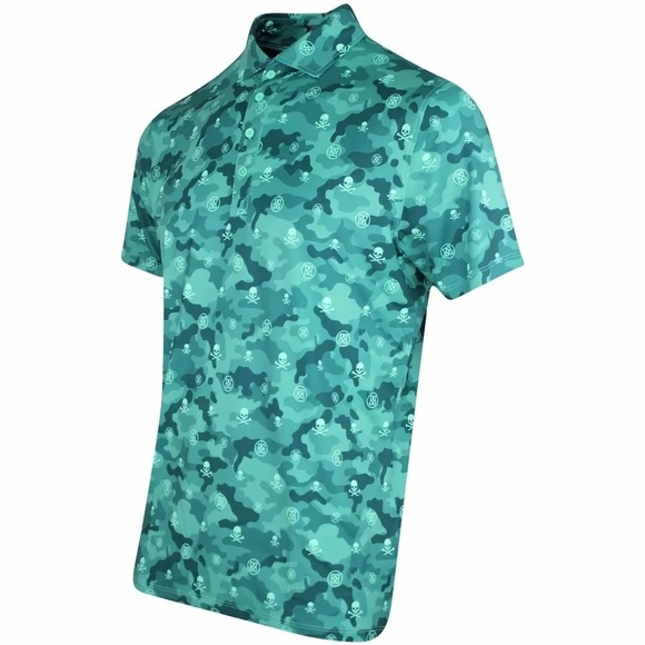 GFORE G/Fore Icon Camo Lotus Polo Shirt - Picture 5 of 6